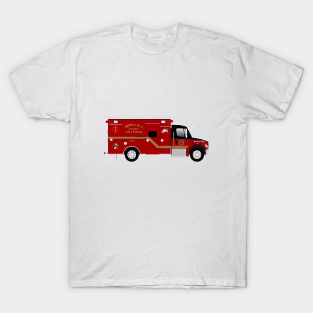 Bernalillo County Fire Department Ambulance T-Shirt by BassFishin